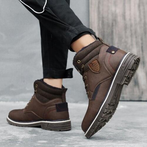Brown boots autumn outdoor Skates zapatillas Mens hombre Fashion sneaker shoe Breathable vintage spring 2020 wear mens invierno