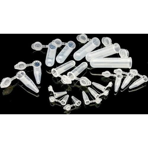 1000pcs 0.2ml plastic centrifuge tube with socket cover,centrifugal tube in cusp - bottom laboratory