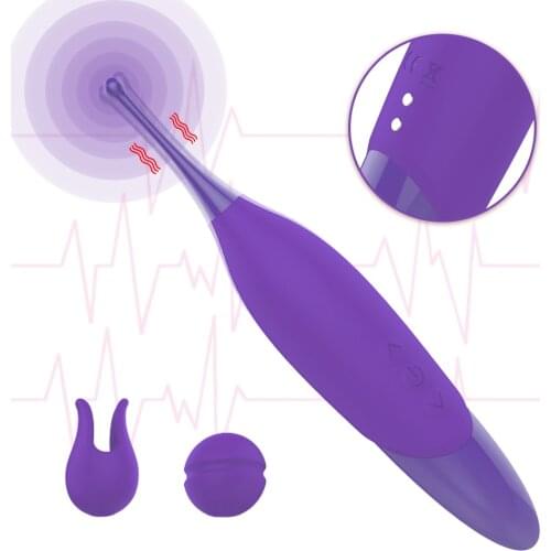 Powerful G Spot Clit Vibrator High Frequency Clitoral Vibrators for Women Orgasm Clitoris Teasing Stick Adult Sex Toys for Women