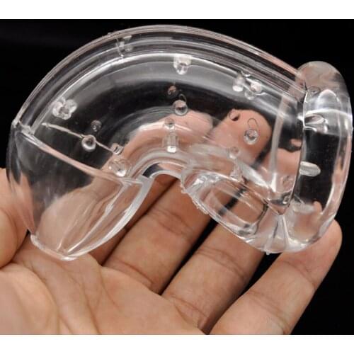 Soft TPR penis sleeve chastity cage with spiked erotic adult toy cbt BDSM bondage ring cock cage sex toys for men
