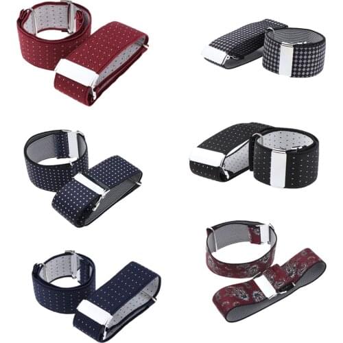 Non-slip Metal Armband Stretch Garter Shirt Sleeve Holder Unisex Sleeve Holders Armbands Elastic Armband Accessories