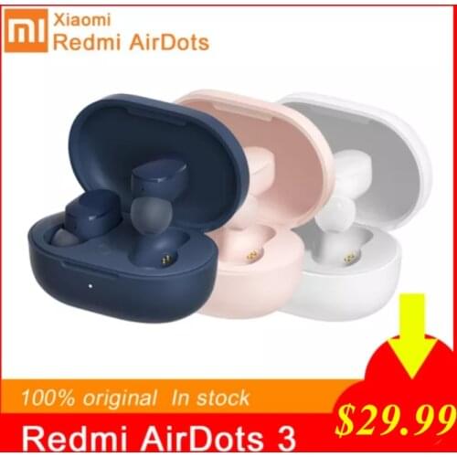 Xiaomi Redmi AirDots 3 True Wireless Bluetooth 5.2 aptX Adaptive Stereo Bass With Mic Handsfree Noise reduction TWS Earbuds