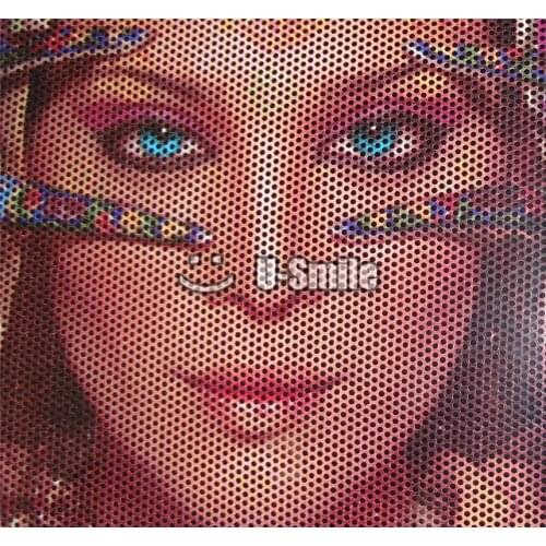 Printable Transparent Clear Two Way Vision Vinyl Film Window Film Perforated Window Vinyl ECO Solvent Printer Size:1.27x50M/Roll