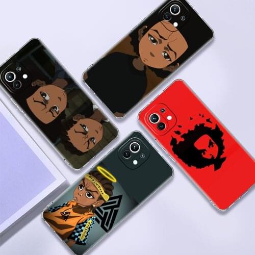 Clear Case For Xiaomi Mi Poco X3 NFC 10T Pro 11 F3 GT M3 Note 10 Lite 9 9T F1 Silicone Phone Cover Funda Huey Freeman Boondocks