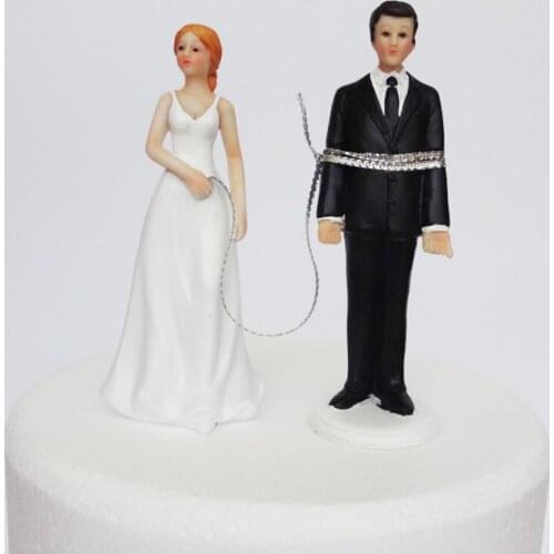 Bolafynia Bundled couple wedding Doll Resin Crafts Decoration Valentines Day Gift Cake Top Decoration wedding gift toy