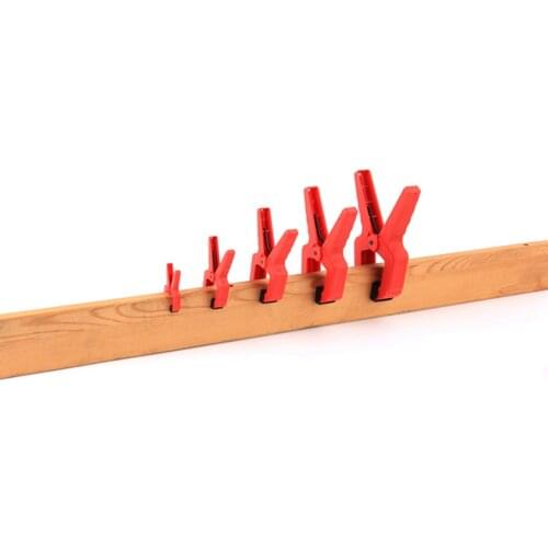 7'' 2/4/8PCS Duratec Heavy duty woodworking plastic spring clamp flexible strong A type extra large clip nylon wood carpenter