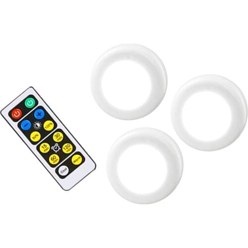 Remote Control Cabinet Light Adjustable Home Stair Night Lamp Wireless Dimmable LED Night Lamps Light for Closet Kitchen Stair