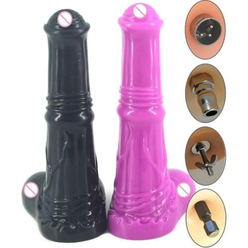 Universal Connector Sex Machine Attachment Super Large Big Animal Horse Dildo Anal Plug Accessories Love Machine For Women Y75