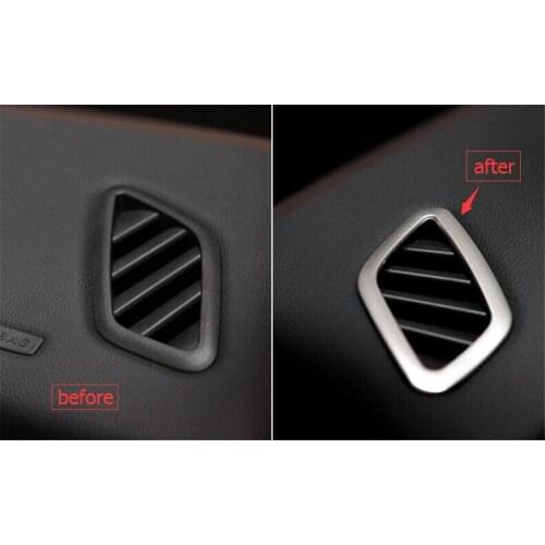 Yimaautotrims Auto Accessory Front & Rear Air Conditioner AC Outlet Vent Cover For Mercedes Benz GLA X156 200 220 2015 2016 2017