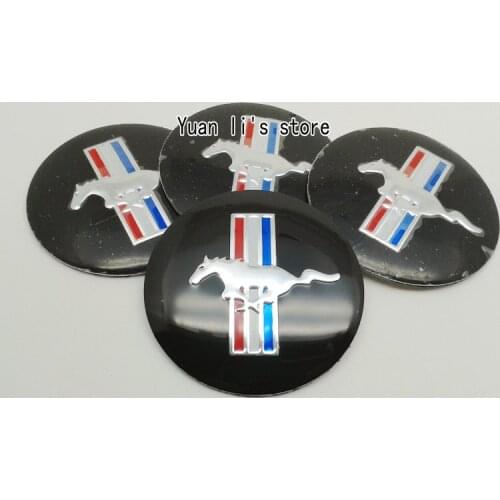 1 Set(1 Set=4pcs) OEM horse Car Wheel Cap Automotive Rims Cover Sticker Emblem Logo Vehicle Car Styling