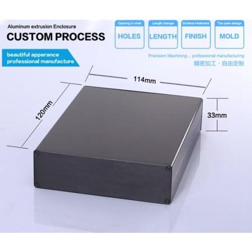 114*33*150mm Aluminum metal case can be embossing maching aluminium box