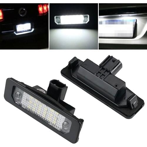LED License Number Plate Lights Lamp For Ford Taurus Flex Mustang 2010 2011 2012 2013 2014 6500K LED License Plate Light Lamps