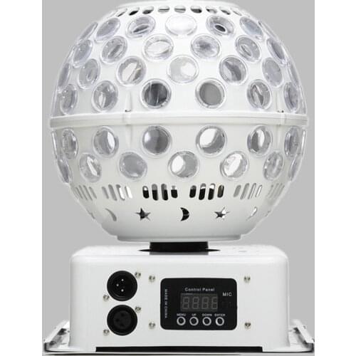 40 watt Rotary RGB LED stage Light bulb Small Magic ball lamp Sound Activated DJ Disco KTV laser projector Music lights