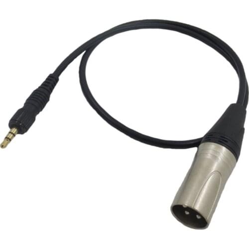 Locking 3.5mm TRS XLR Balanced Cable For-S-ony UWP-V1 UWP-D11 UWP-D21 Wireless Output Microphone Audio Receiver