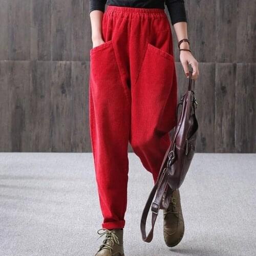 Chu Mark Women's Trousers Harem Pants
