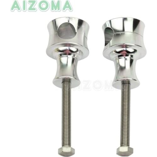CNC Motorcycle 1'' 25mm Handlebar Mount Risers 6061-T6 Aluminum For Harley Sportster Dyna Fat Boy Custom Bobber Chopper Cruiser