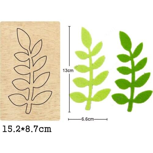 Tree Leaves Wooden Mold Flower Wood Dies For DIY Leather Cloth Paper Craft Fit Common Die Cutting Machines on the Market 2020