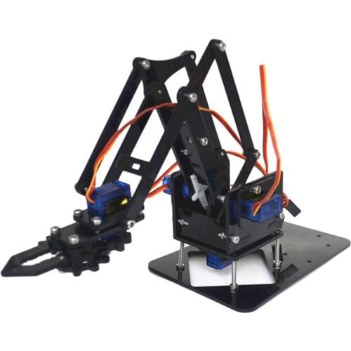 DIY robot acrylic robot arm claw arduino kit 4DOF mechanical toys grip DIY manipulator can choose