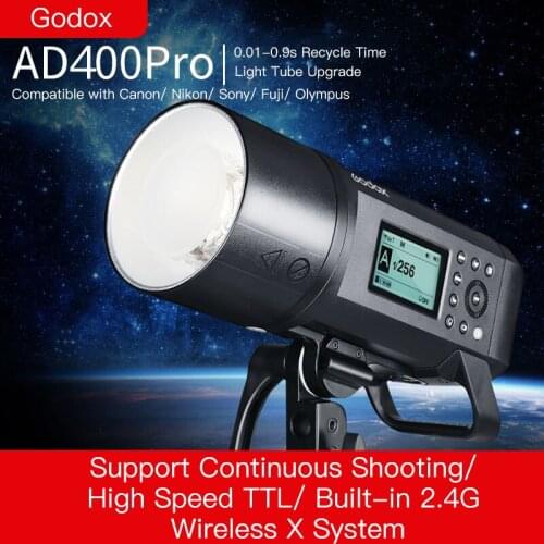 Godox AD400 Pro WITSTRO All-in-One Outdoor Flash AD400Pro Li-on Battery TTL HSS with Built-in 2.4G Wireless X System