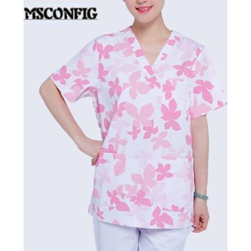 Round Neck Waist Waist Female Nurse Uniform White Long-sleeved Suit Medical Suit Short-sleeved Suit Female Medical Uniform