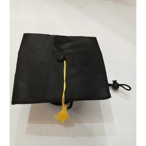 Pet Graduation Caps with Yellow Tassel Dog Cat Holiday Costume Halloween Dress up Bachelor Cap