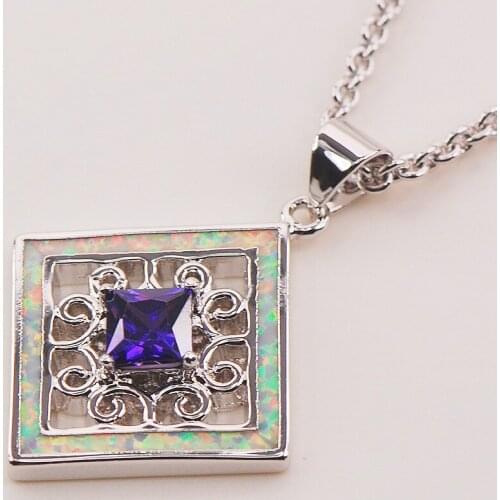 White Fire Opal 925 Sterling Silver Fashion Jewelry Pendant P166