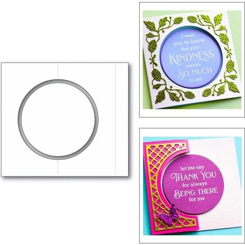 2020 Hot Circle Square Frame Pattern New Metal Cutting Dies Foil Stencils For Scrapbooking Paper and Card Making Craft No Stamps