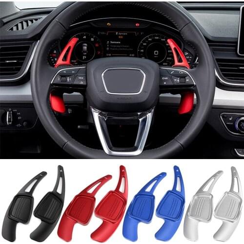 Shift paddles for Audi A1 A3 A4 A5 Q3 Q5 Q7 S3 S5 SQ2 SQ7 TT TTS 2017 2018 2019 Car steering wheel paddles extend quick shifting
