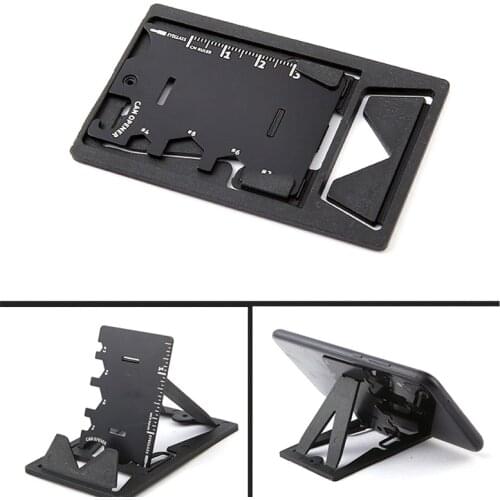 Multifunctional Folding Phone Bracket portable 3 In 1 Mobile Phone Holder Stand EDC Mini Card Knife Bottle Opener Tool Kits