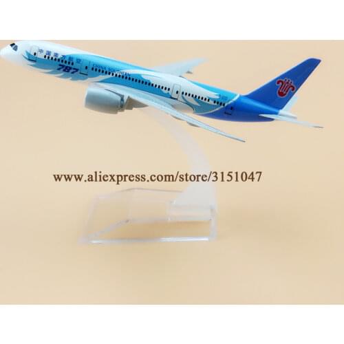 16cm Alloy Air China Southern Airlines Boeing B787 Plane Model Aircraft Airplane Model w Stand Craft Gift