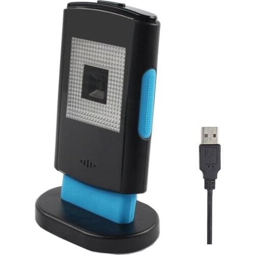 Desktop USB Cable Wired PDF 417 QR code Data Matrix 1D/2D Barcode scanner reader for supermarket store shop cashier