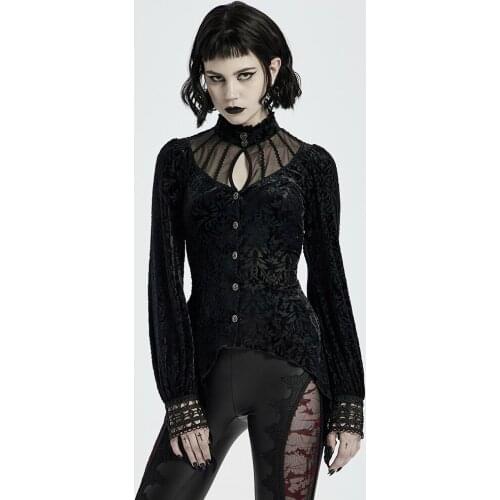 Женские трикотажные рубашки PUNK RAVE China At AliExpress