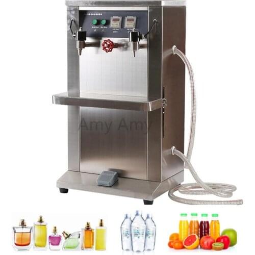 Double head liquid filling machine stainless steel filling machine for perfume olive oil quantitative filling machine 400W