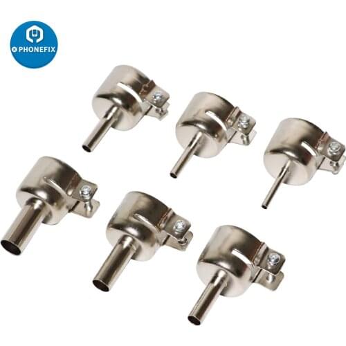 Hot Air Stations Gun Nozzles for 850 Series BGA Rework Station Replacement Heat Resisting Nozzles Sleeve Welding Repair Tools
