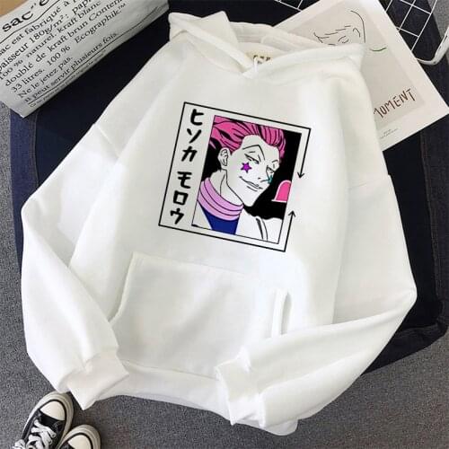 HISOKA MOROW Hoodie Japanese Anime Womens Hooded Sweatshirt Harajuku Full-time Hunter Anime Print Casual Oversize Women Hoodie
