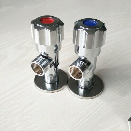 All copper triangle valve water heater toilet inlet valve water stop valve eight quick opening explosion-proof angle valve