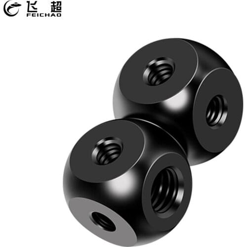 FEICHAO Aluminum Alloy Universal Adapter with 1/4 3/8 Screw Hole for Tripod Microphone Photography Studio Accessories