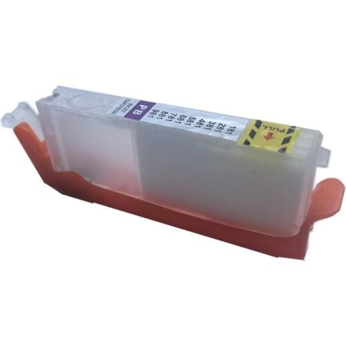 Cli 581 photo blue Empty refillable ink cartridge permanent chip For canon TS8150/TS8151/TS8152/TS8250/TS8251/TS9150/TS9155