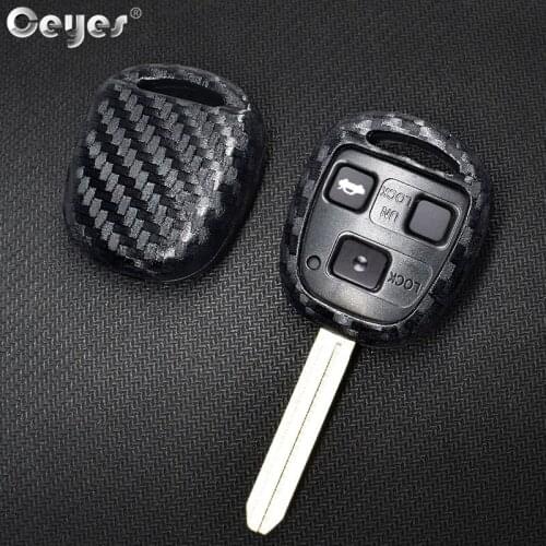 Ceyes Car Styling Protection Key Covers Shell 3 Buttons Case For Lexus GX470 LX470 ES300 GS LS For Toyota Rav4 Auto Accessories