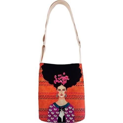 Girl Dream World Ladies Shoulder Bag Cotton Linen Mini Bag Simple Mini Crossbody Casual Bag