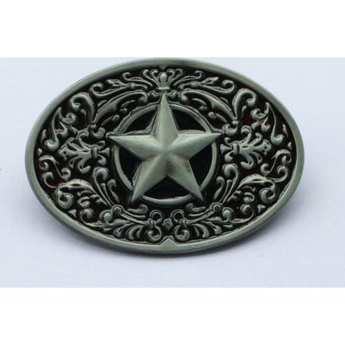 Star With Flower Belt Buckle JF-BY20178 suitable for 4cm wideth belt with continous stock