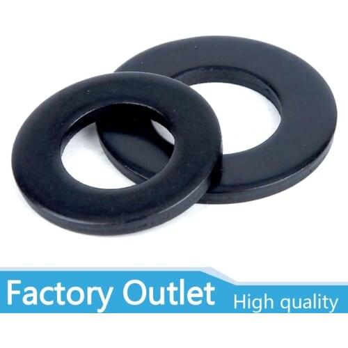1/100pcs Plain Flat Washer M2 M2.5 M3 M4 M5 M6 M8 M10 M12 M14 M16 M18 M20 M22 M27 M30 M33 M36 Carbon Steel Washers Gaskets