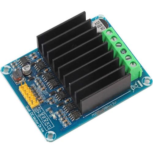1pc DC5-12V 0A-30A Dual-channel H bridge Motor Driver Board Module Speed Regulator Motor Controller Driver 2019 High Quality