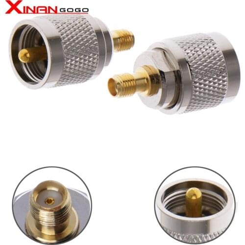 1pcs RF Coaxial UHF Male to SMA Female Adapter SMA to SO239 PL259 Connector