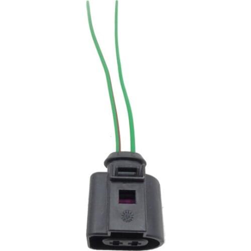 10pcs/lot 2 PIN/WAY ELECTRICAL CONNECTOR PLUG REPAIR WITH PIGTAIL JPT 2.8mm Terminals and Seals FOR VW AUDI 1J0973722