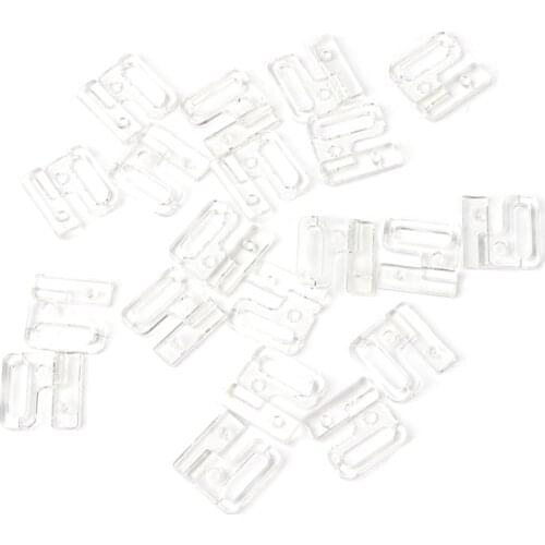 10 x Craft Plastic Rectangle Tap Hooks & Clasp Sewing On Swimsuit Bra BIKINI Dropship