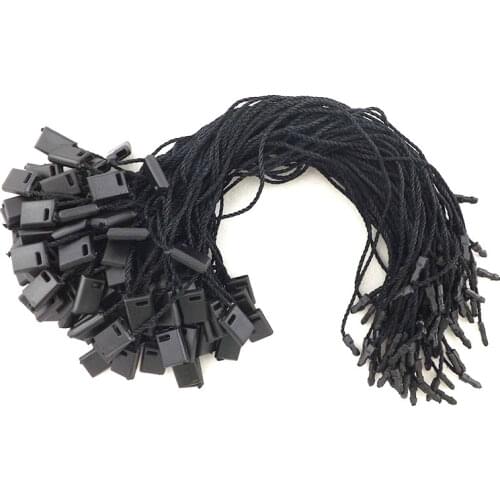 1000 pieces 7'' hang tag string 18cm length garment tag cords paper tag seal string black white grey red blue