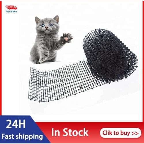 2M Garden Cat Scat Mat Anti Gatos Prickle Strips Keep Cat Away Safe Plastic Spike Cat Repeller Отпугиватель Кош