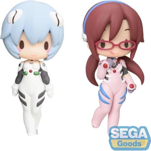 Evangelion Mari Makinami Ayanami Rei Anime Figure Cute Sweet Cartoon Model Hand-Made Model Decoration Doll Toy Childrens Gifts