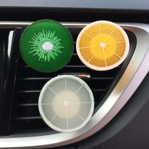 Lemon Slice Cute Solid Car Perfume Air Freshener In Car Aroma Flavor Auto Interior Decor Popular Outlet Vent Clip Car Freshener